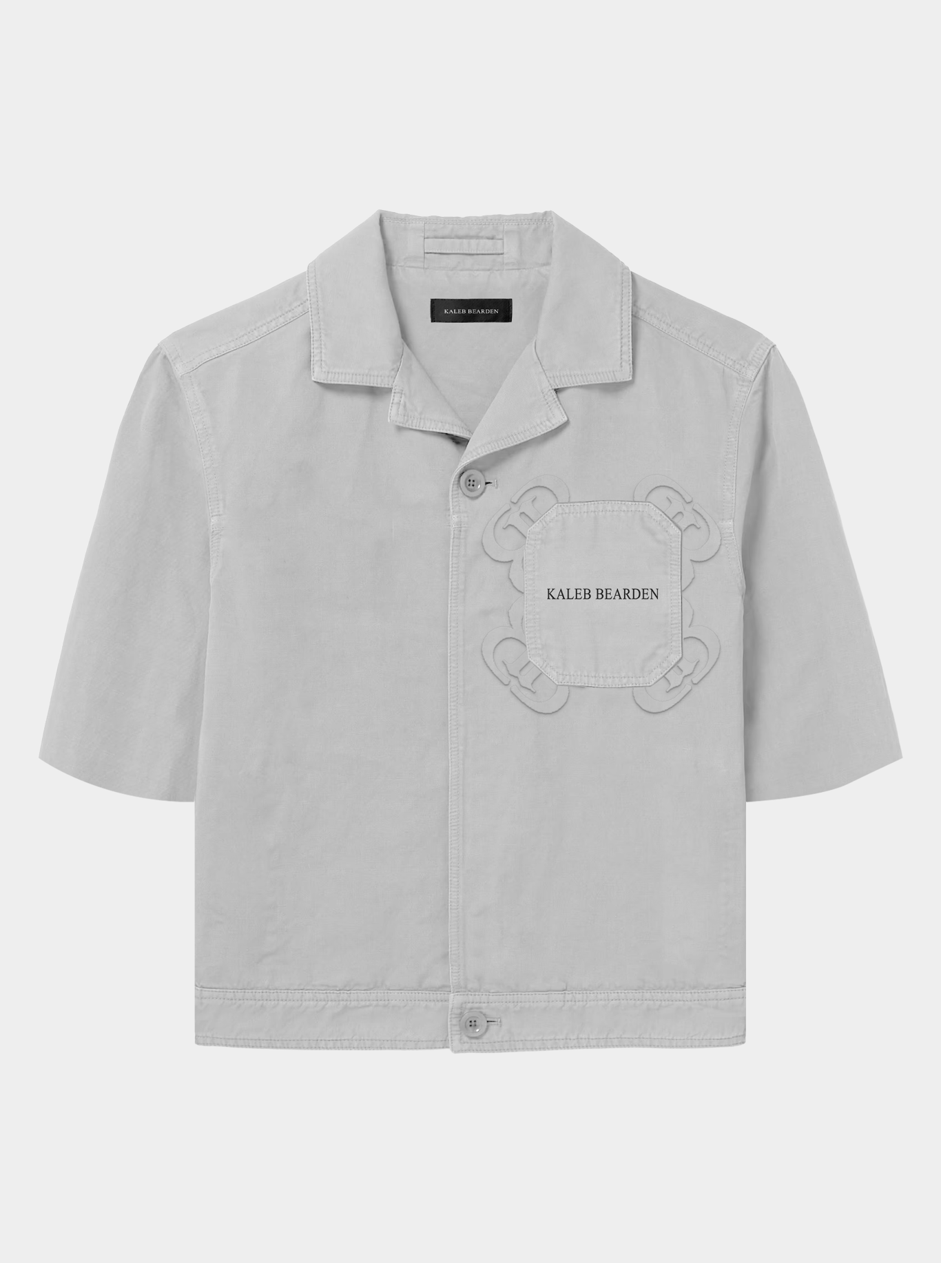 Chained Motif Bowling Shirt