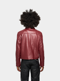 Men Red Double-Strap Jacket