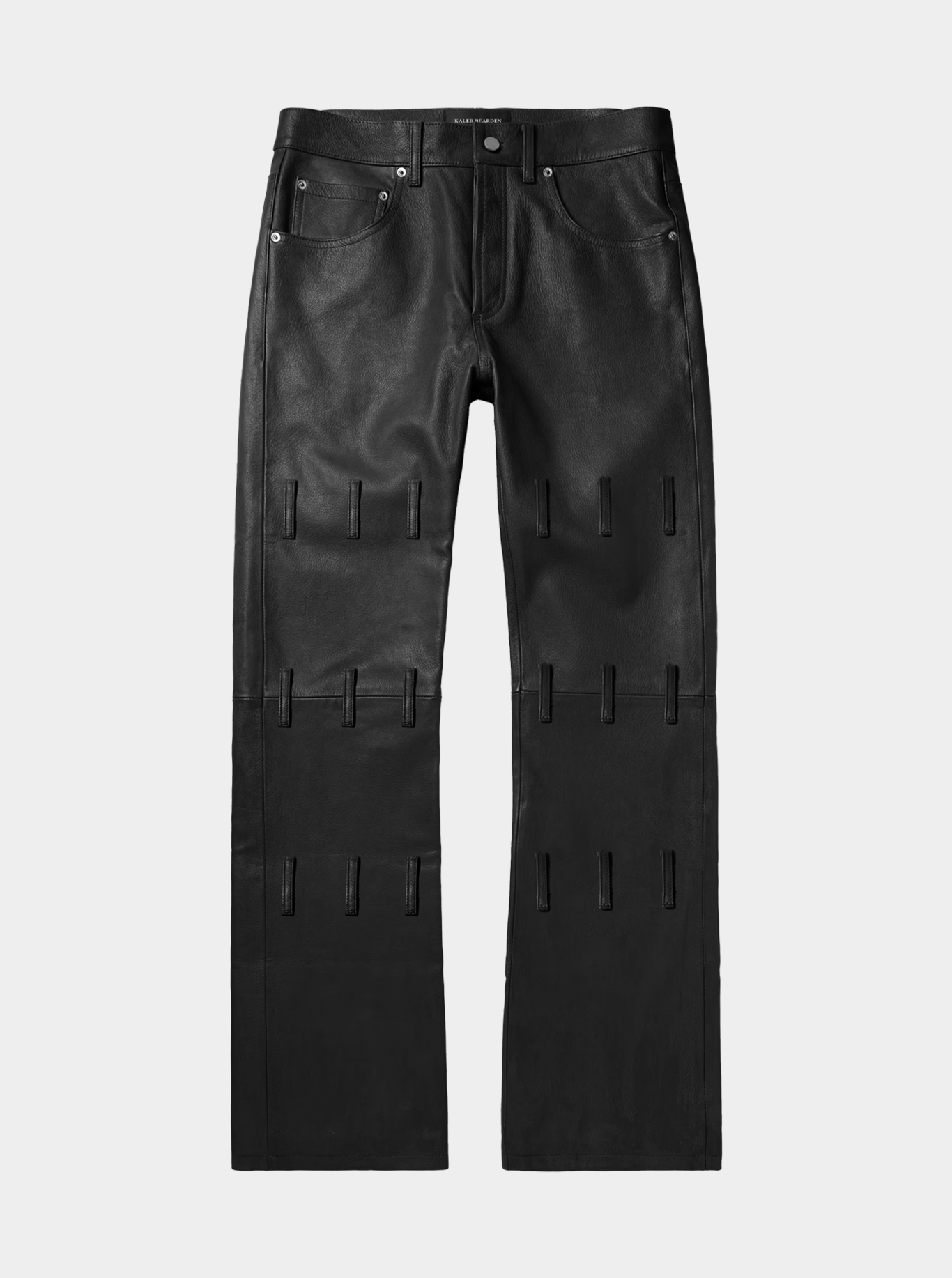 Looped Leather Workwear Trousers