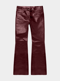 Women Strapped Leather Pants