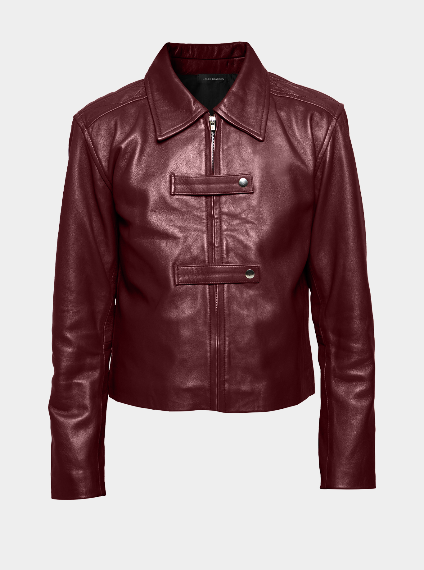 Men Red Double-Strap Jacket