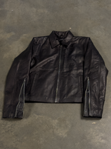 Zipped Nappa Workwear Jacket